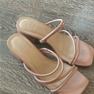 A New Day Women's Blush Strappy Heels
